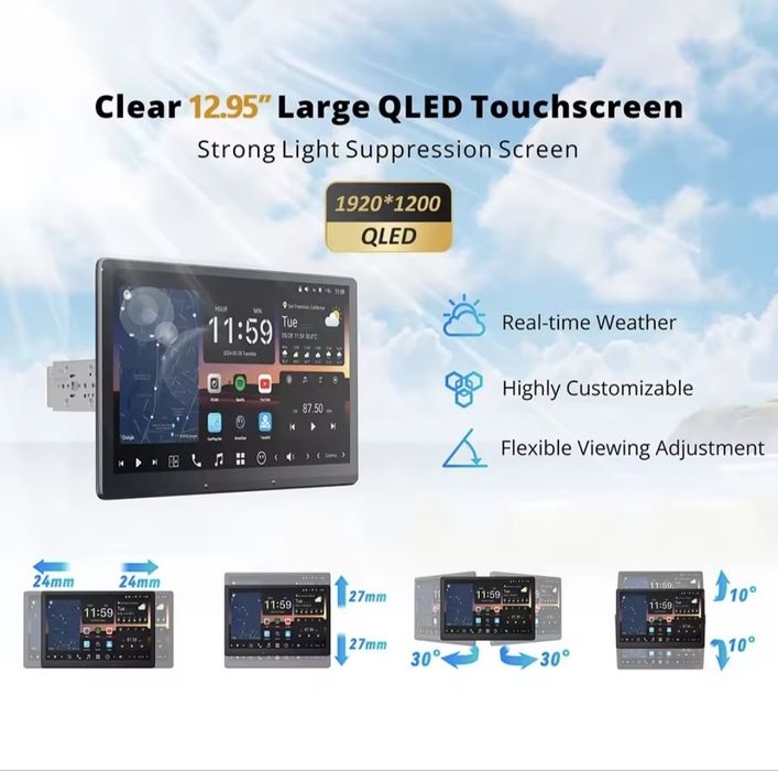 Автомагнітола ATOTO x10 1DIN 12.5 дюймів