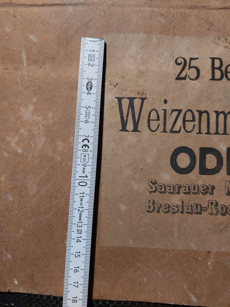 Stare niemieckie przedowojenne oznaczenie mąki