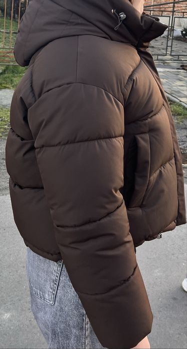 Зимова куртка, шоколадна