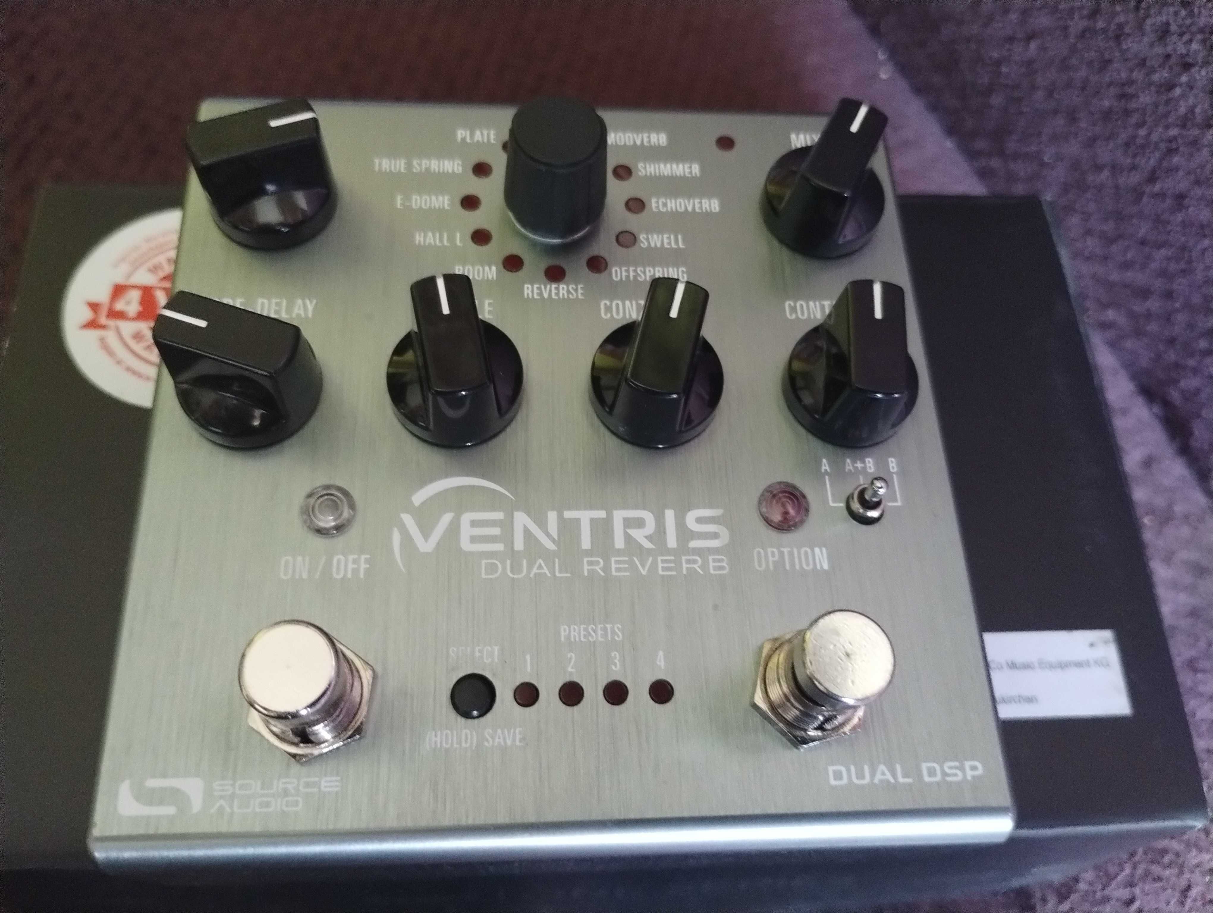 Source Audio Ventris Dual Reverb - Procesor pogłosowy JAK NOWY