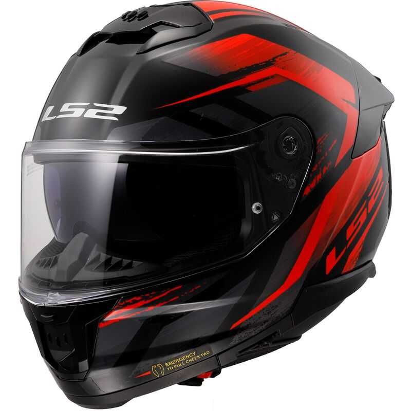 Nowy Kask Motocyklowy Ls2 Ff808 STREAM II FURY RED r. L 59-60 cm