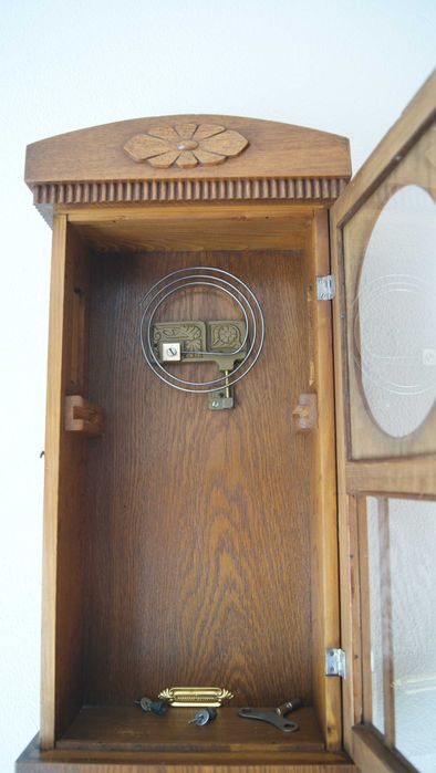 219 Zegar wiszący mechaniczny Junghans z 1922 roku antyk