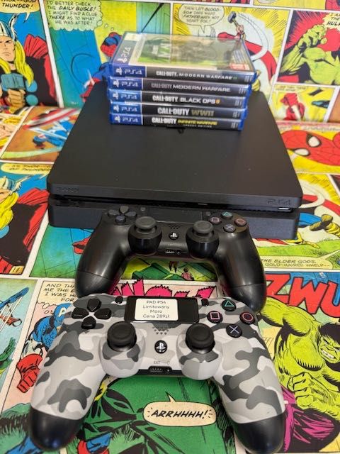 Playstation 4 Slim 500gb+2XPad+Zestaw Call of Duty Szczecin Ufogames