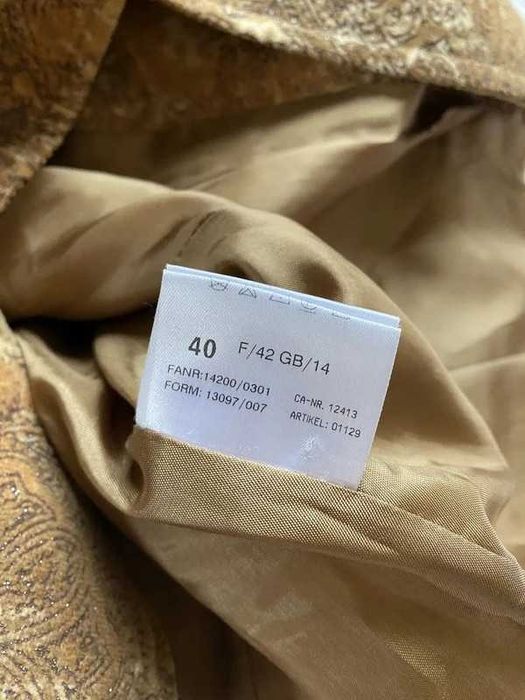 Cudowna musztardowa marynarka w orientalny wzór Basler L/M 40/38