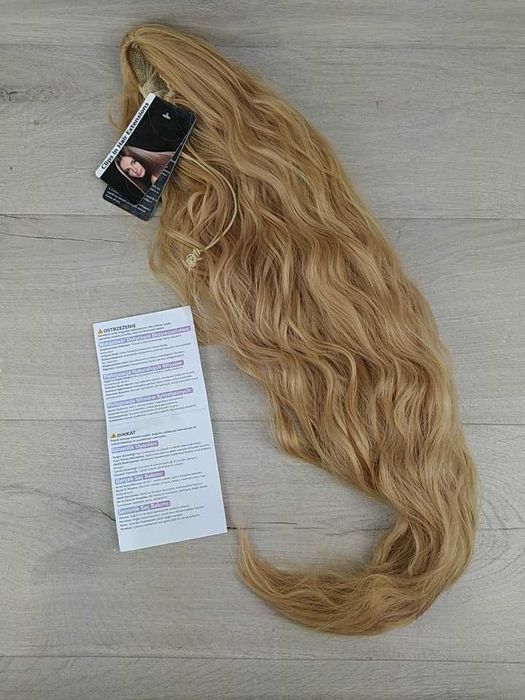 TESS Ponytail Clip in Kucyk doczepiany 80 cm Średni blond Corn Wave
