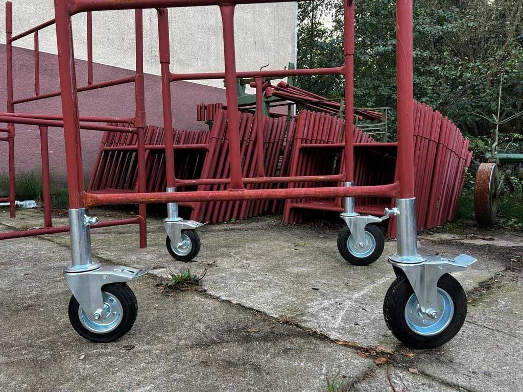 Komplet 4szt kółka do Rusztowania warszawskiego z hamulcem 160mm 200mm