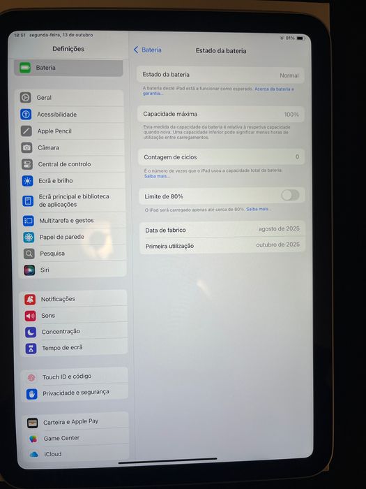 iPad A16 128 GB  2025 + Apple Pencil USB-C 2025 + oferta capa