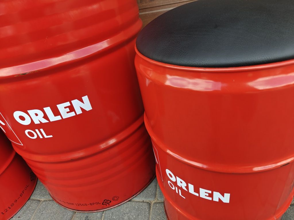 Zestaw mebli z beczek Orlen Oil