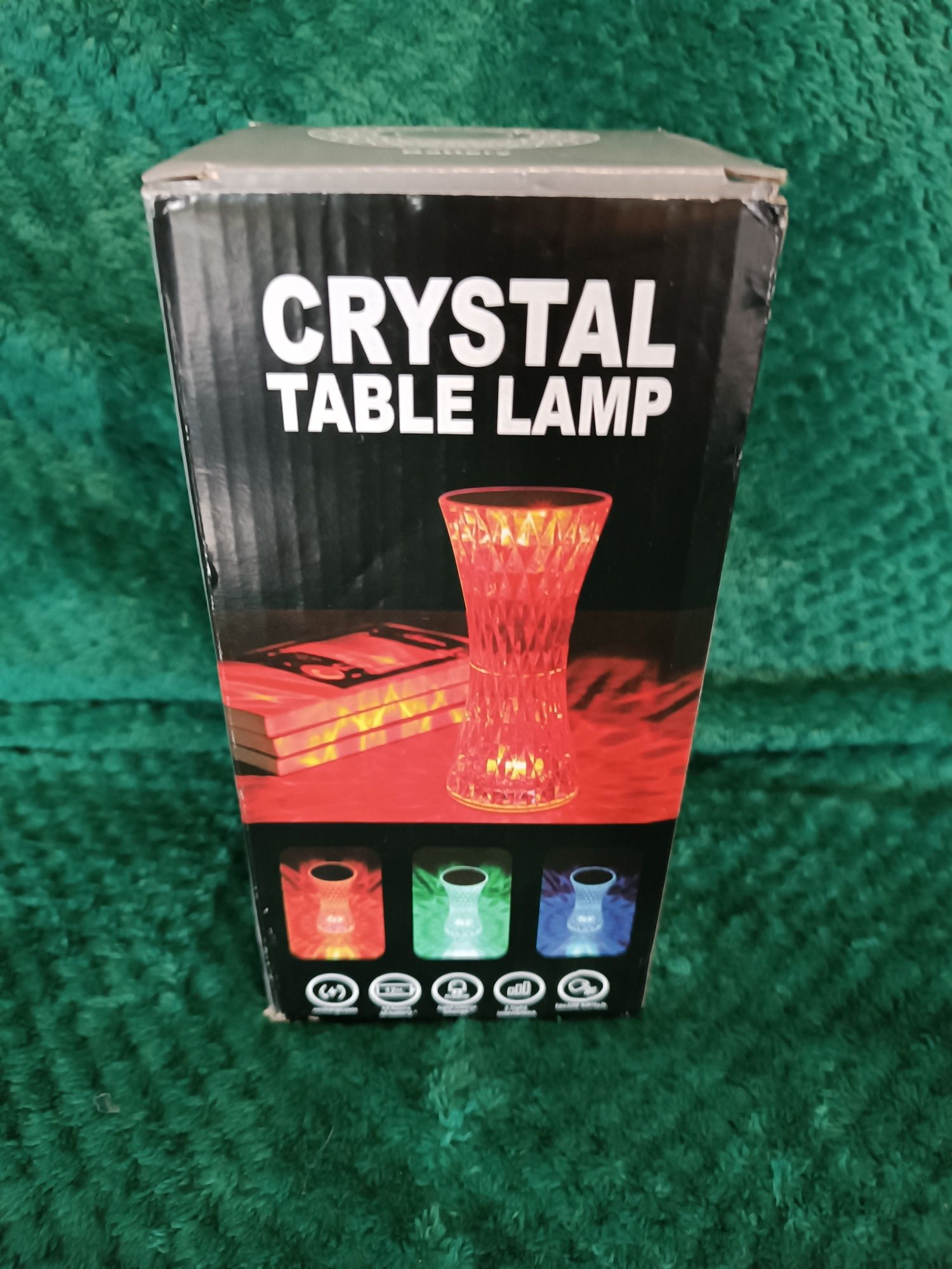 16-kolorowa kryształowa lampka nocna LED RGB