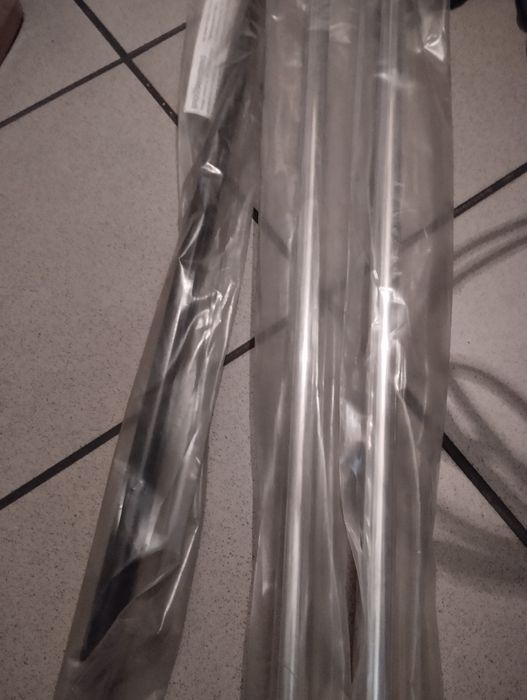 Szyna profil aluminiowy rurki z nierdzewki do zasłony prysznicowej