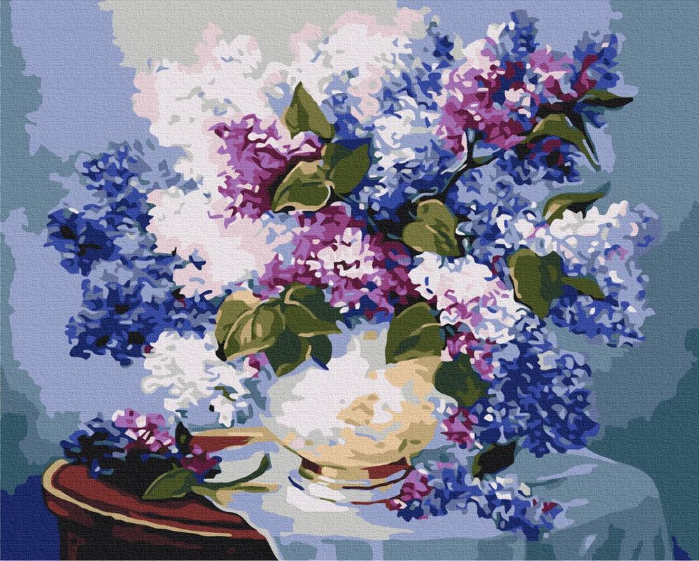 Картина за номерами "Бузові фарби" BS52672 Brushme 40х50 см