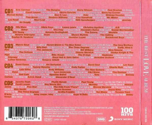 100 HITS THE BEST LOVE ALBUM-5 CD-płyta nowa , folia