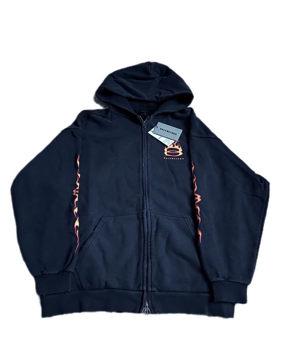 Zip - Hoodie Burning Unity Washed Zip up