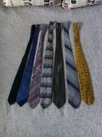 Zestaw 7 krawatów vintage retro
