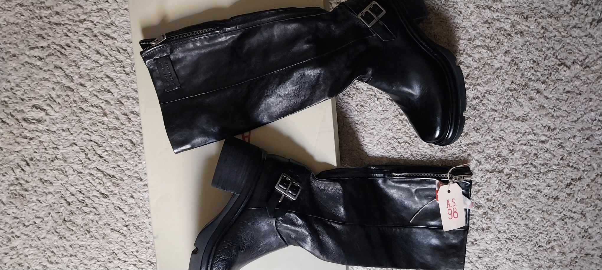 Botas AS98 - NOVAS  - Pele - tam 40