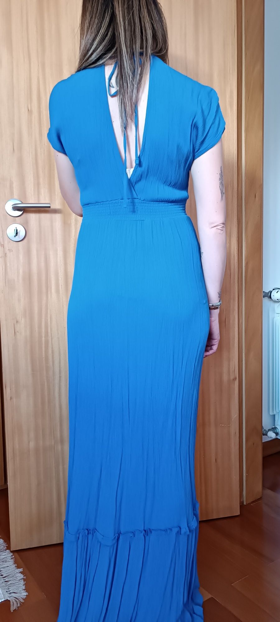 Vestido fluido azul