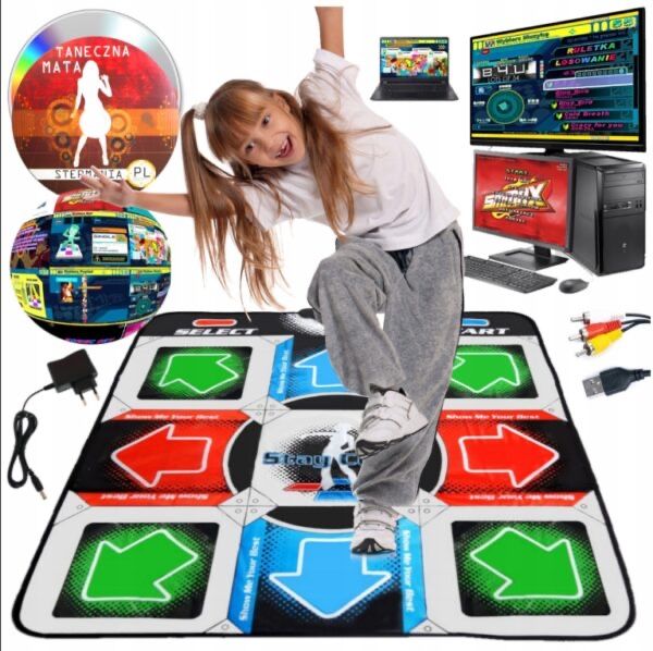 Танцювальний килимок usb для  ПК компьютера РС Dance mat Danse Pad