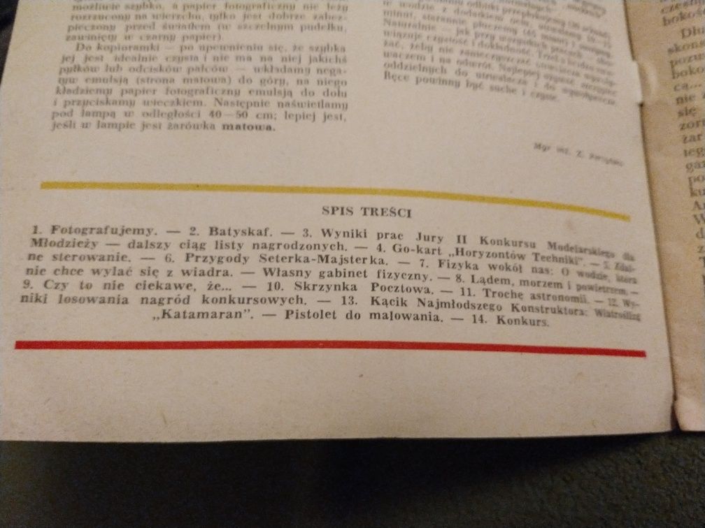 Horyzonty techniki dla dzieci. Nr8 .1961r.