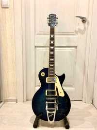 Epiphone Les Paul Standard Plus Top Trans Blue with upgrades