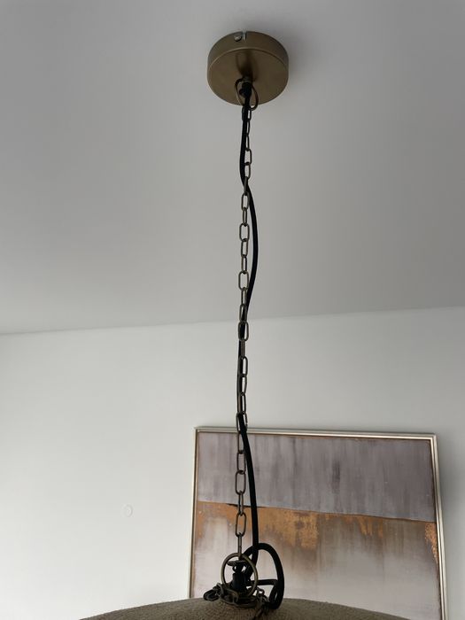 Candeeiro juta 110x45cm