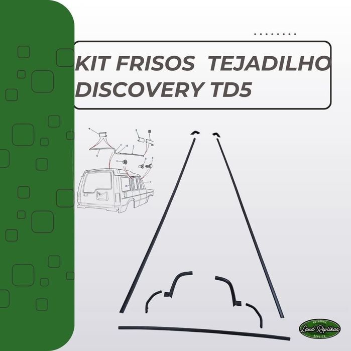 Kit Completo de Frisos do Tejadilho - Discovery TD5