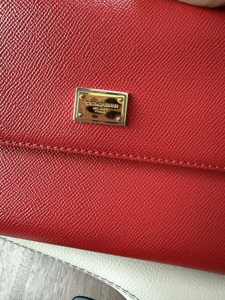 Сумка Dolce&Gabbana красная червона оригінал