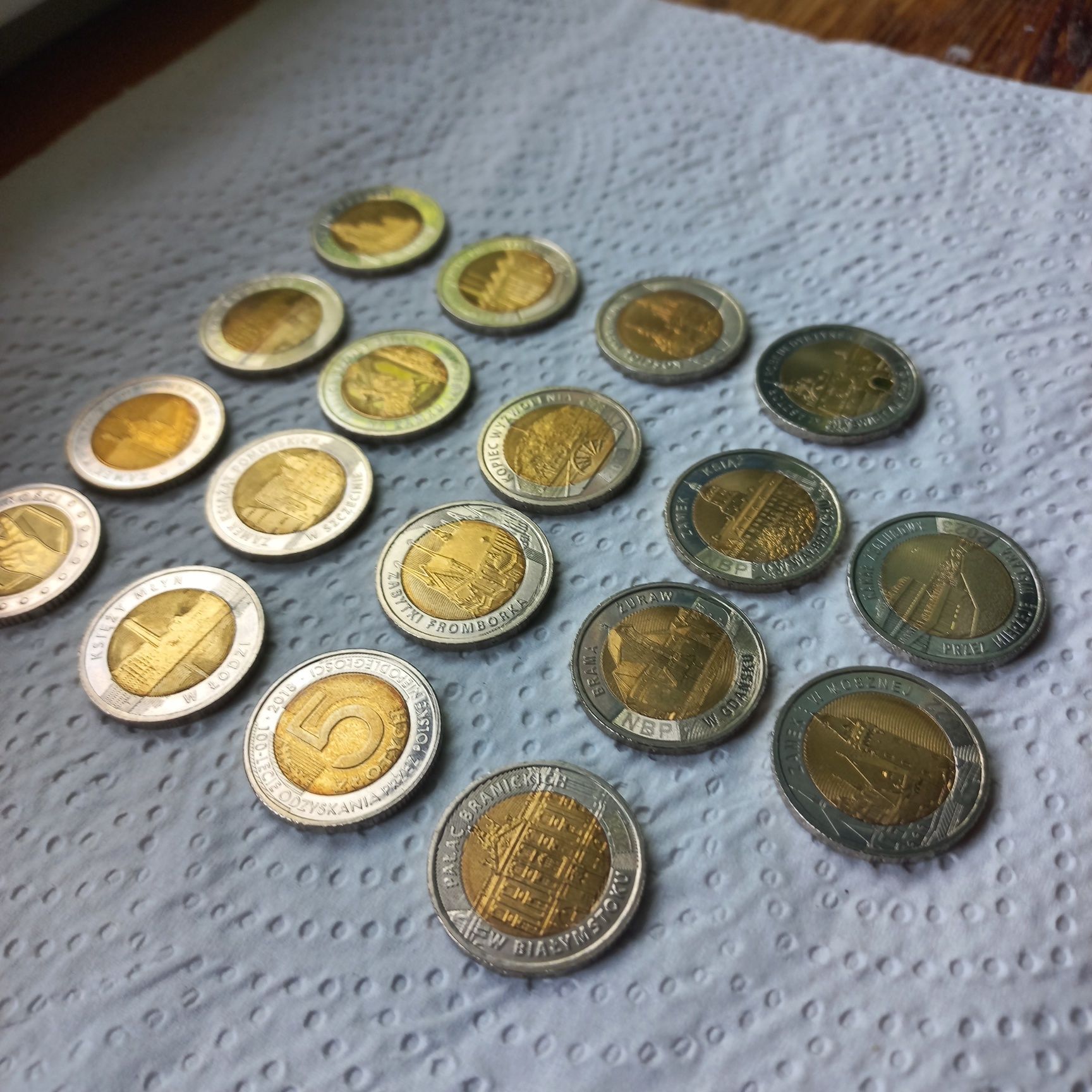 Monety 5 złotych okolicznościowe, cały zestaw 18 sztuk, 2014 - 2023!!!