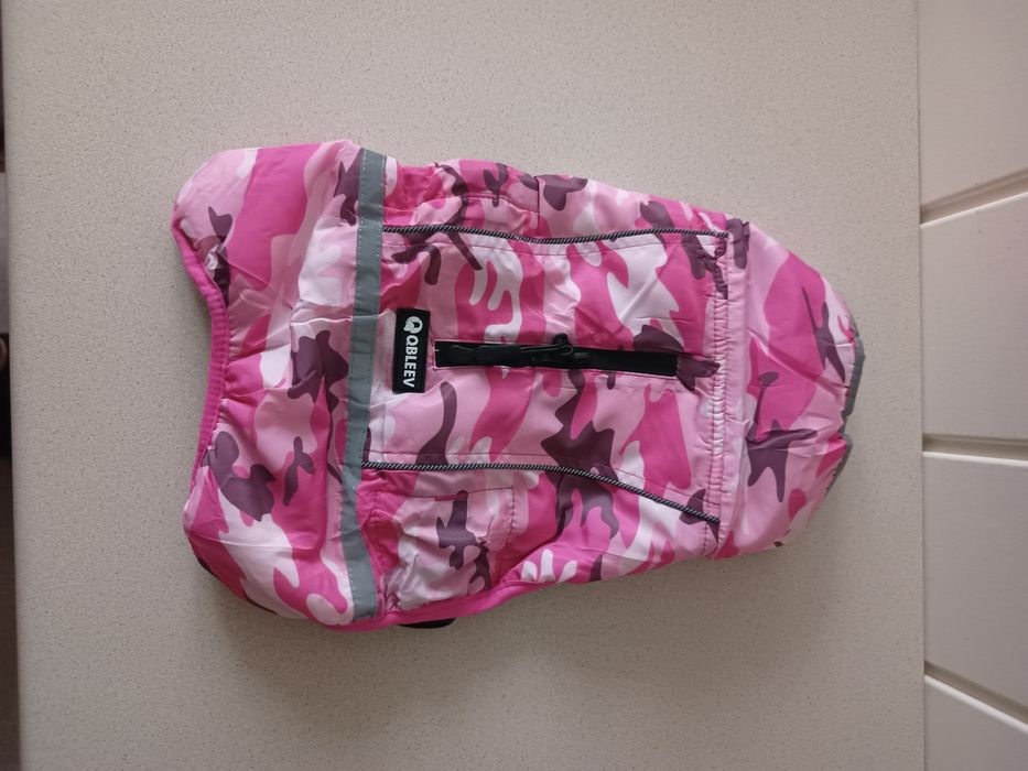 Kurtka dla psa z polarem, wodoodporna z odblaskami