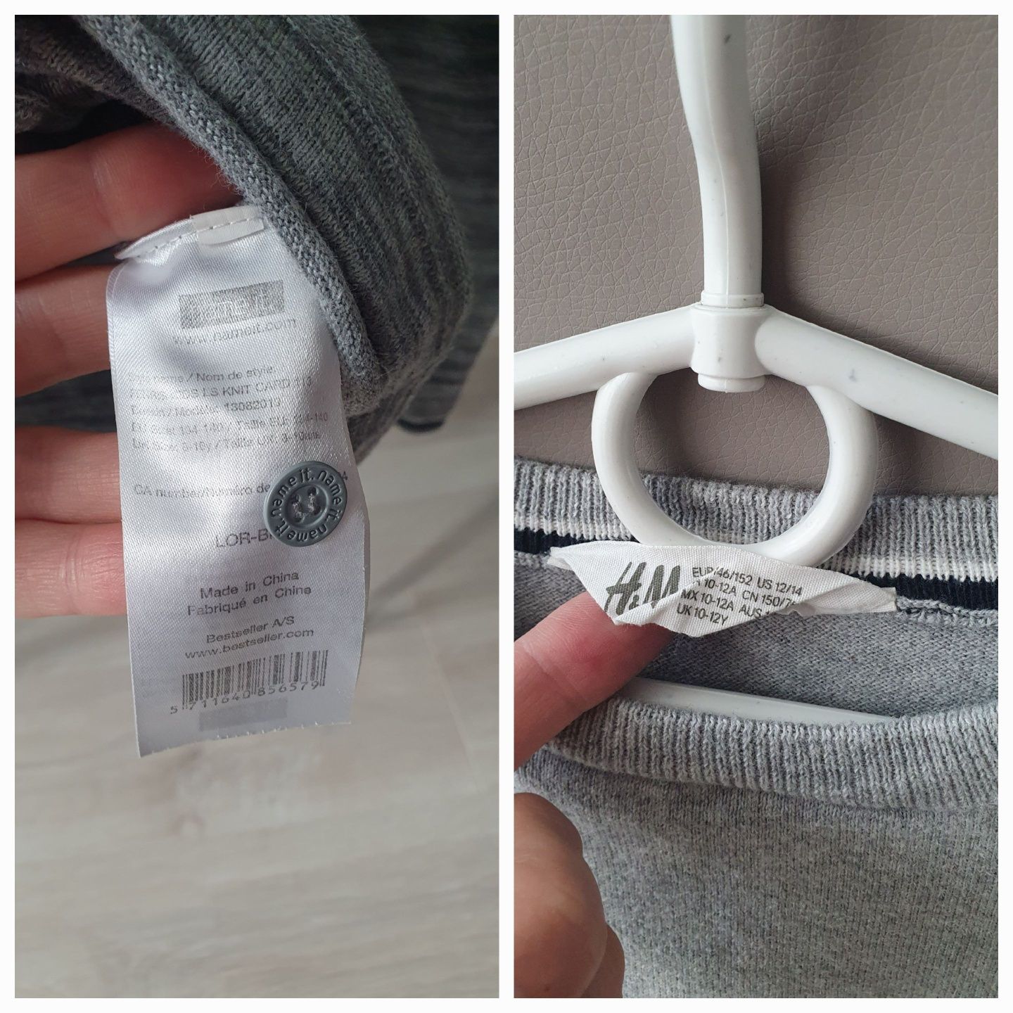 Классные свитерки H&M, Name it 10-11л.,состояние новых