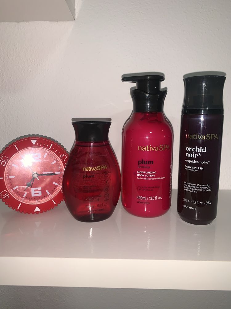 Kit Nativa SPA Plum - Loção, Óleo e body splash