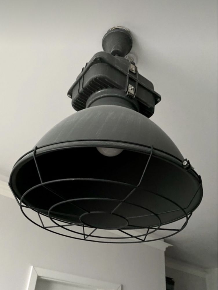 Lampa wisząca Britop Boston LOFT industrialna szara grafitowa beton