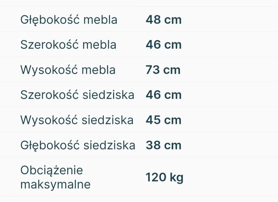 Nowoczesne Krzesło Tapicerowane turkus jak nowe