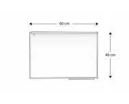 TABLICA suchościerna DUŻA + MARKERY, Gąbka i Magnesy Biała 60x40 Biuro