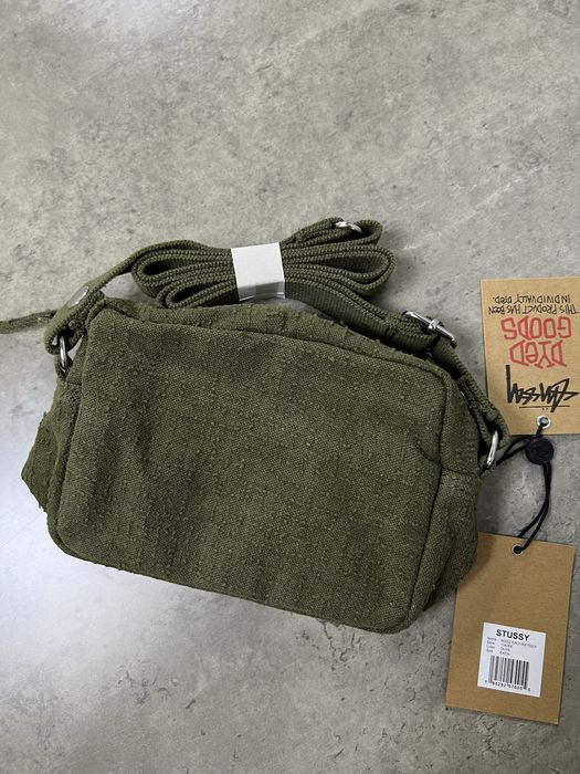 Stussy Dyed Goods Shoulder Bag Olive Оригінал