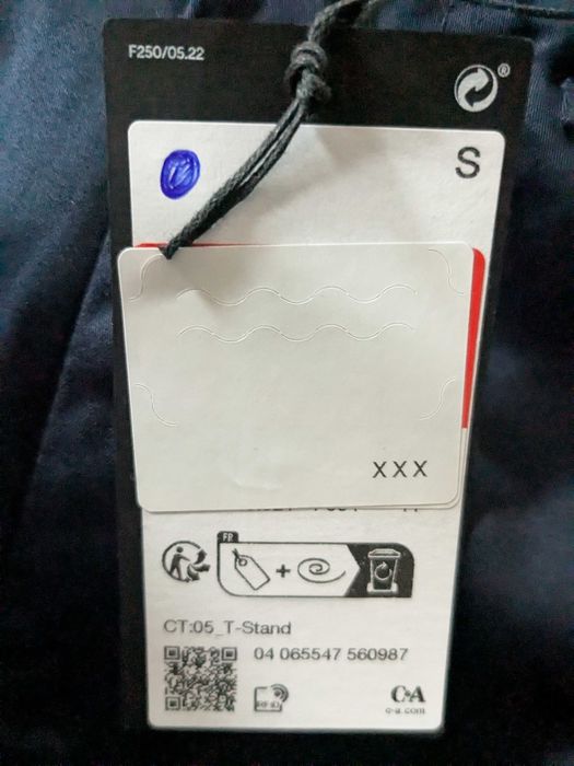 C&A spodnie jogger bawełniane granatowe rozm. S