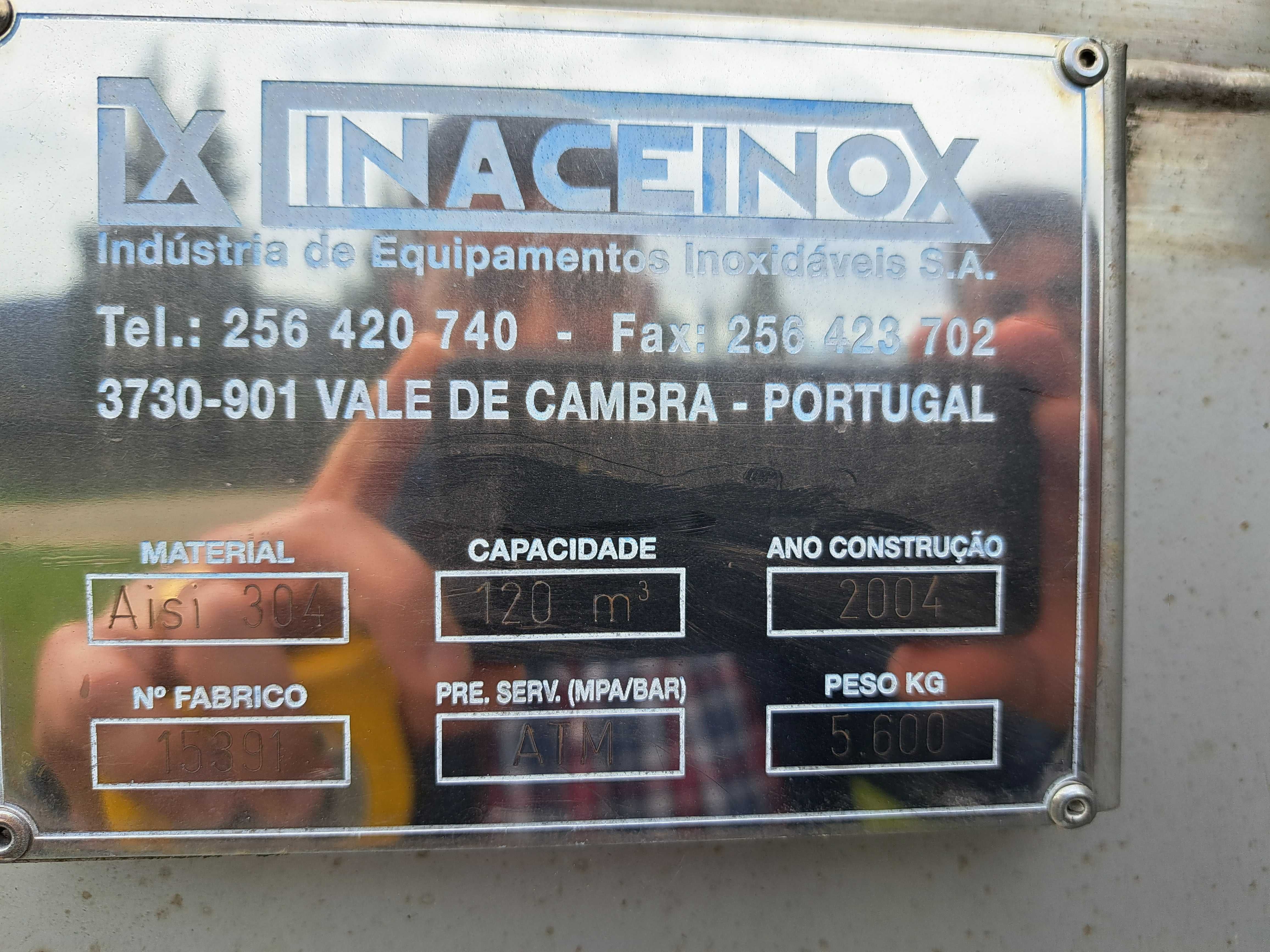 Silo de inox de 120.000 lt