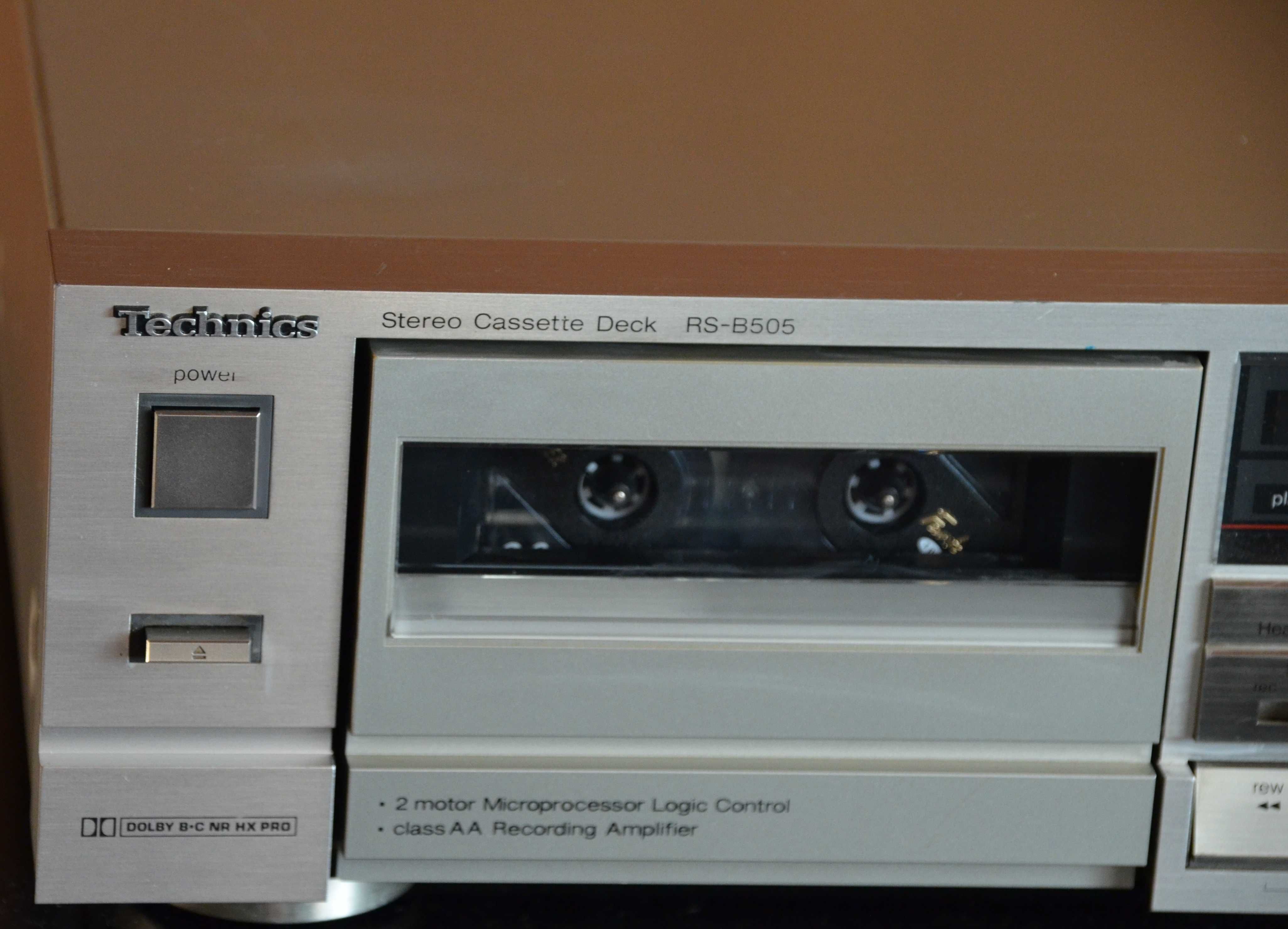 Technics RS-B 505 Magnetofon kasetowy srebrny Class AA Dolby B , C