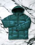 -65% $ Guess S 44 пуховик куртка парка зеленая хаки зелена зимняя с