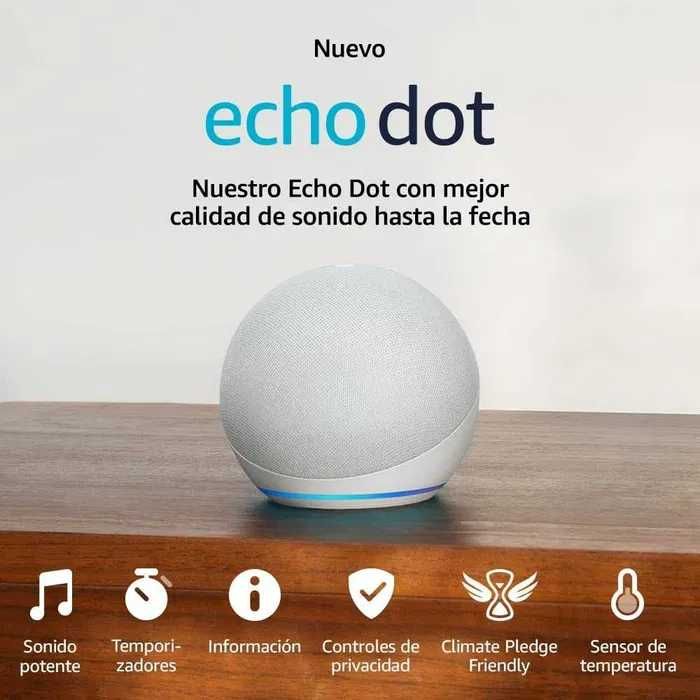 Amazon Echo Pop, Echo Dot 5, Echo Dot 5 com Relógio - Novas Seladas