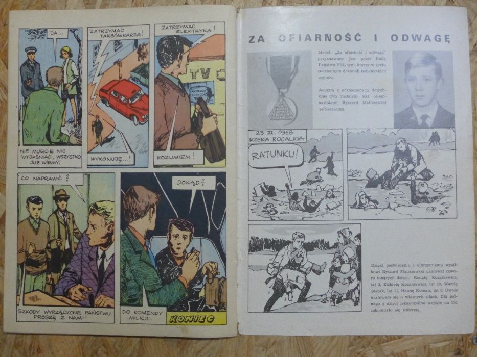 1 wyd. 1971 KOCIE OKO - Kapitan Żbik komiks w ładnym stanie PACZKOMAT