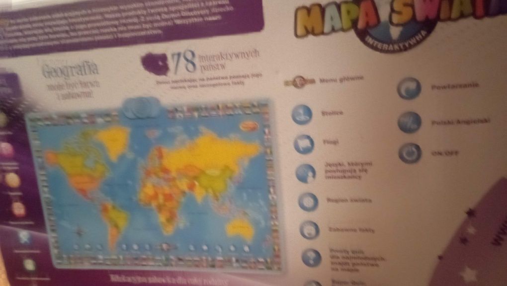 Mapa świata dla dzieci gra