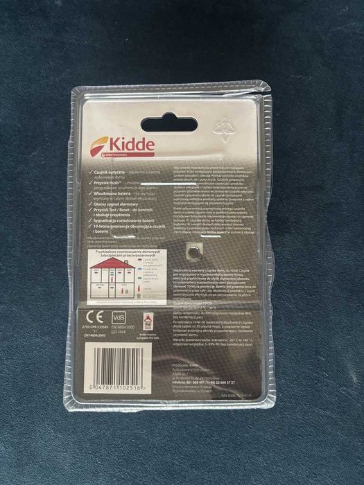 Czujnik czujka Dymu Kidde 10Y29 10 lat baterii