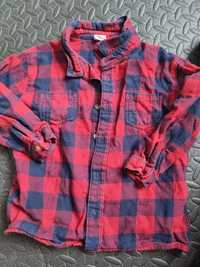 Koszula dziecięca chłopięca H&M krata kratę czerwona 92