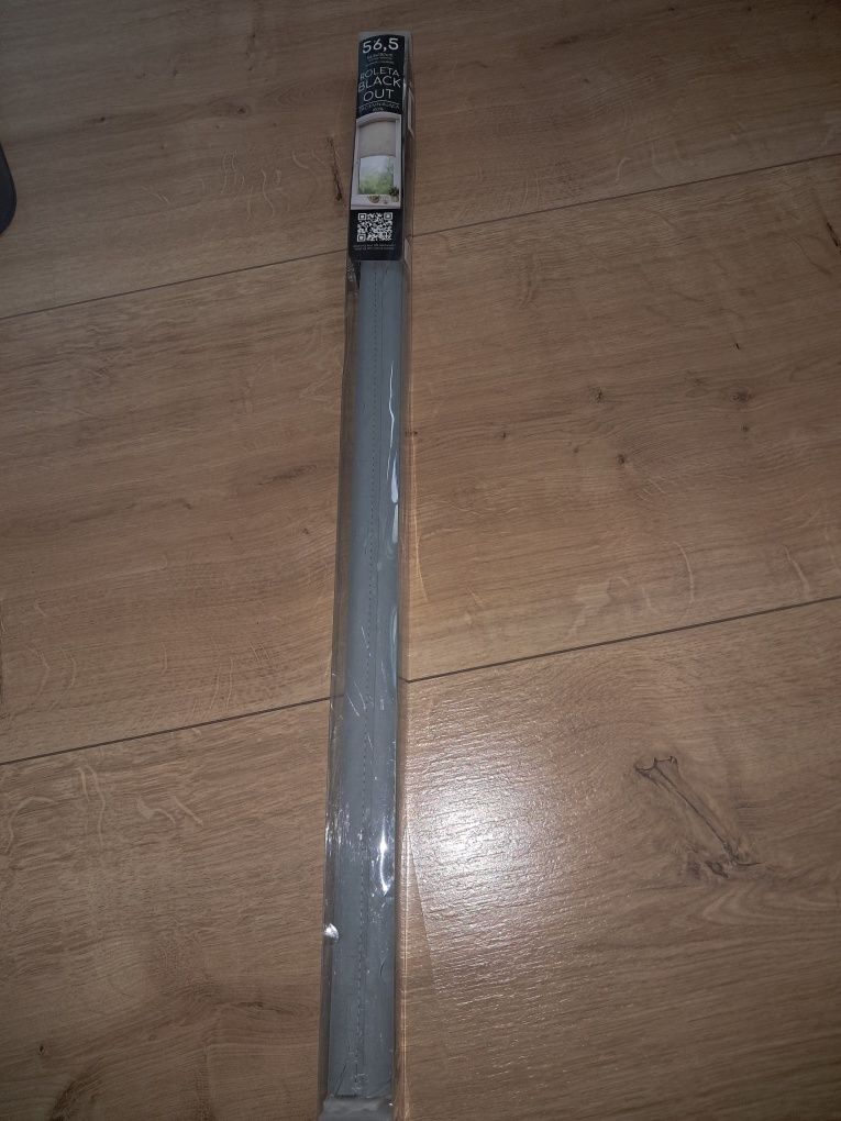 Roleta Black Out 56.5 cm ZACIEMNIAJĄCA 100 % szara nowa