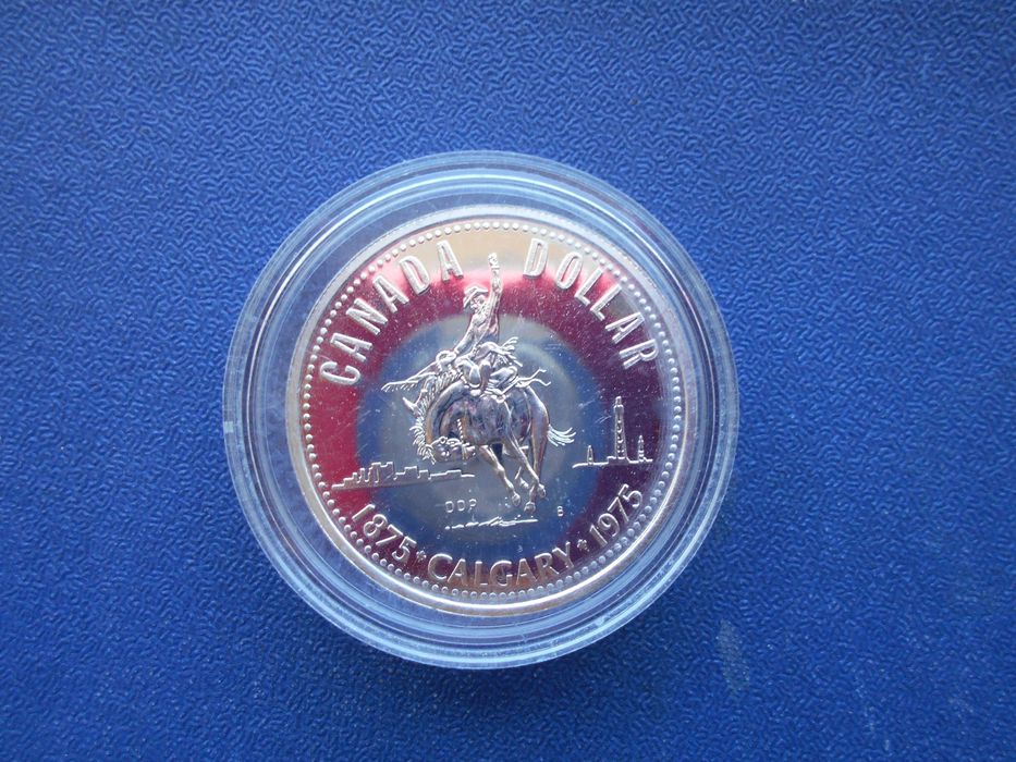 Dollar Kanada 1975 srebrny ag