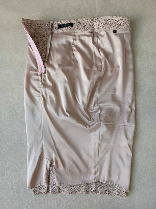 Спідниця Guess by Marciano ажурна/ S, мережево нюдово-пудрова