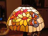 Lampa ,, Tiffany " Kwiaty i Motyle