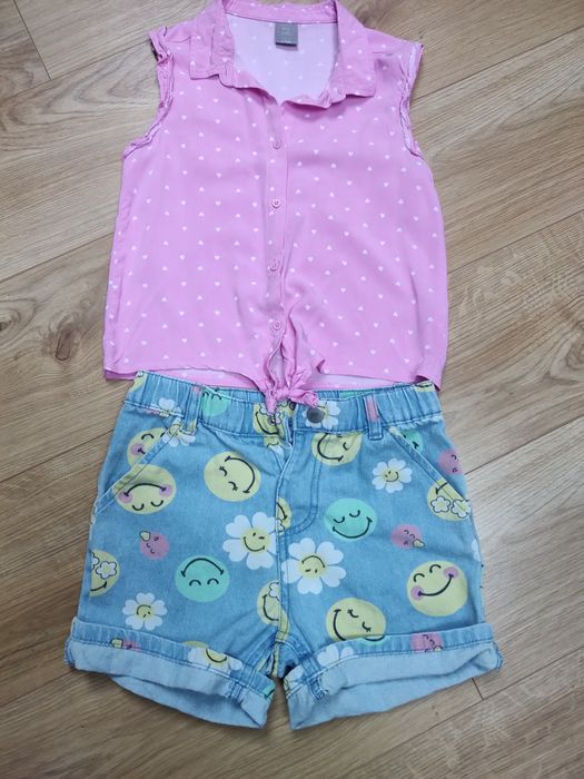 Zestaw na lato dla dziewczynki r.134