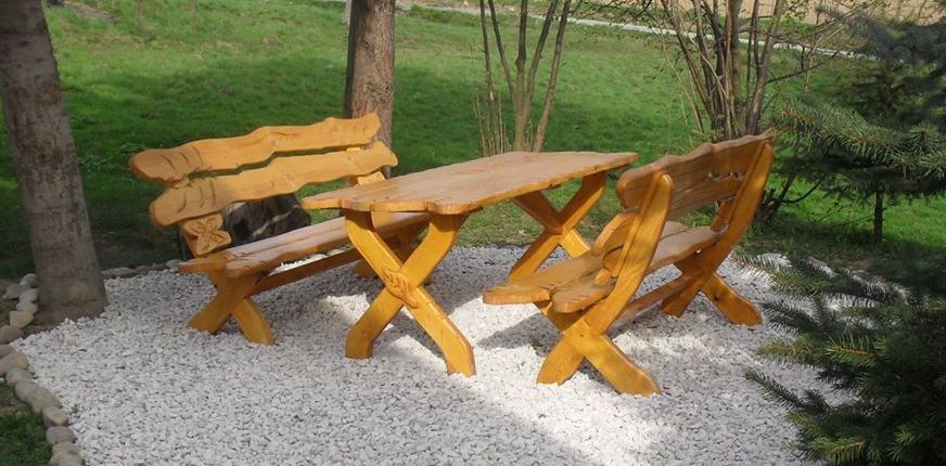 stół ławki meble ogrodowe