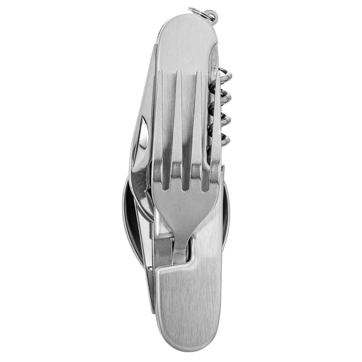 NOWY ⇒ Niezbędnik turystyczny nóż widelec łyżka stal multitool sztućce